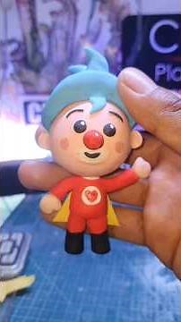 ¡Plim Plim en porcelana fría! 🎨 Figurita paso a paso #manualidades #shorts