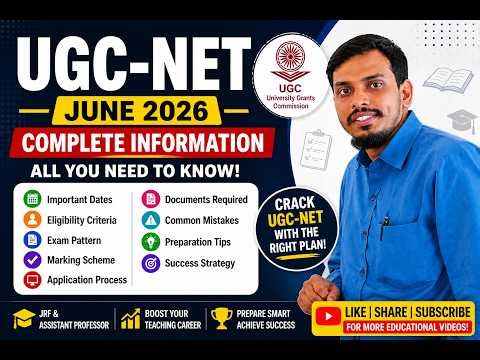 UGC NET June 2026 Complete Guide | Eligibility, Dates, Exam Pattern & Fees