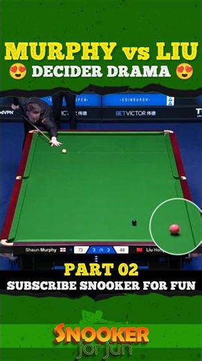 Murphy vs Liu decider Drama -02| #shorts #youtubeshorts #trending #snooker #ding #juddtrump #ronnie