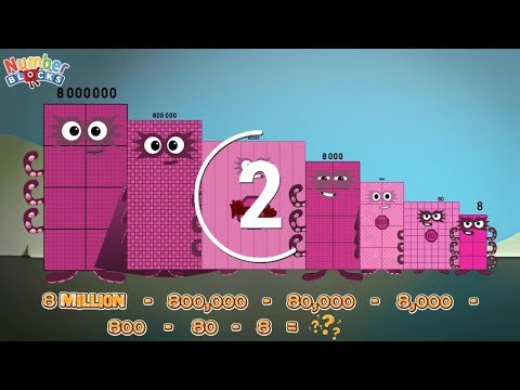 NUMBERBLOCKS Subtraction from the biggest to smallest number | learn to count | @ColorArt_id