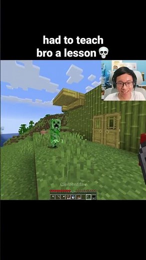 Minecraft Creeper House Moment