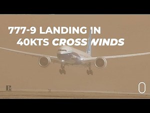 Boeing 777-9 Performs Crosswind Landing Tests