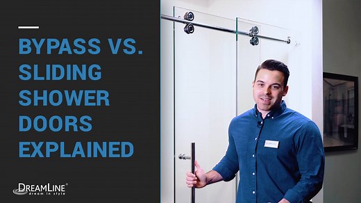 In this video, Evan answers “What is the difference between a bypass shower door and a single, sliding shower door?” DreamLine offers a number of different shower door options, make sure you get the one that best fits your needs and style. Have a question? Make sure to post it and Evan will answer! | DreamLine Shower