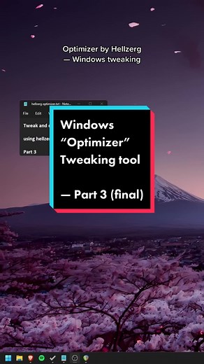 Optimizer by Hellzerg on GitHub is an open-source Windows 11 and 10 tweaking tool. Going through it as it was requested by you guys. Speed up your system, your Windows and your network performance by optimizing everything correctly. I always recommend everyone to do a system restore point and scan things you download before you get started. #techtok #technology #pcgaming #optimizepc #windows #windows11 #github