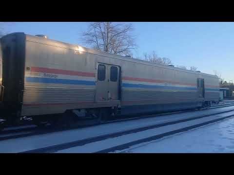 Amtrak 90 Floridian Rolls Northbound through Ashland, Va.