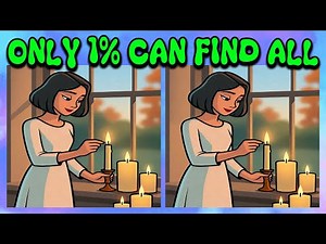 🧩 Brain Training Challenge - Find 3 Hidden Differences! Quick Eye Test and Visual Puzzle
