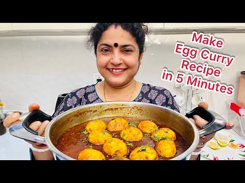 5 MINUTE EGG CURRY RECIPE | QUICK EGG CURRY RECIPE FOR BEGINNERS | MAKE EGG CURRY IN JUST 5 MINUTES