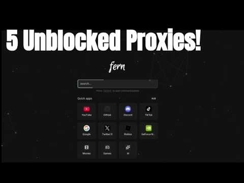 5 New UnbIocked Fern Links for School Chromebook! (Bonus links too!!)