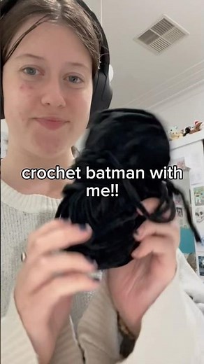 crochet batman! freehanded pattern:)