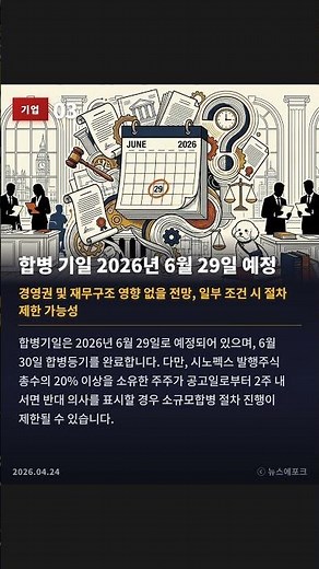 시노펙스, 100% 자회사 시노펙스멤브레인 흡수합병 결정