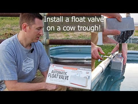 Install a Float Valve for a cow trough