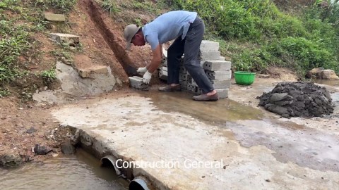 Building a 220V mini hydropower system by myself in a rural village