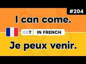 Learn ‘I can ~’ in French 🇫🇷 Daily Beginner Phrases (Ep. #204)