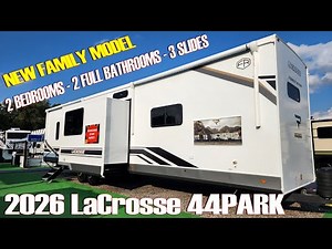 New Floor Plan for 2026 LaCrosse 44PARK Destination Trailer by Prime Time RV at Couchs RV Nation