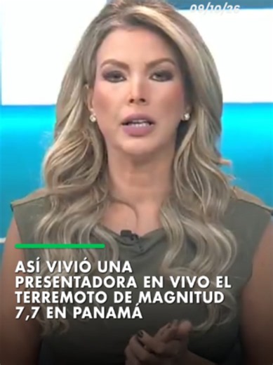 Un fuerte sismo de magnitud 7,7 sacudió Panamá este 9 de octubre y así lo vivió una presentadora durante un programa en vivo. El movimiento se registró en la provincia de Herrera y se sintió con fuerza en Ciudad de Panamá, la capital del país. #ELDEBER #Panamá #Sismo #Viral 📹 Telemetro Reporte