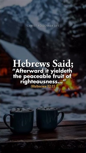 The Peaceable Fruit of Righteousness 🌿✨ | Hebrews 12:11 | Afterward #bibleverse #jesus #faith #short