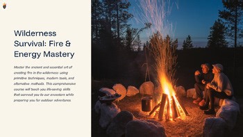 Wilderness Survival Fire Energy Mastery Master the Ancient Grades 4-12 PPTX