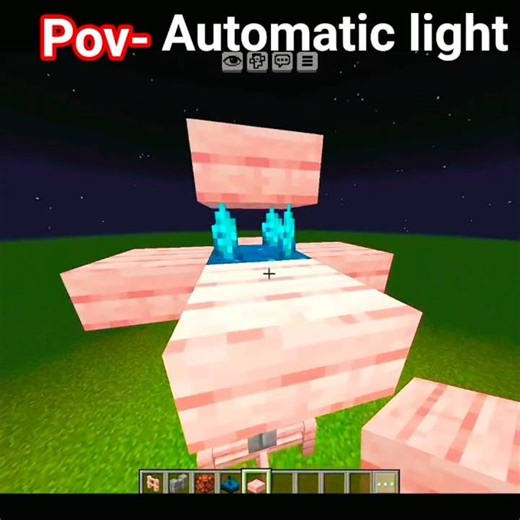 Automatic light on#minecraft#shorts