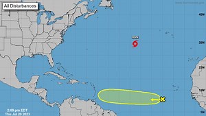 Tropical Storm Don strengthens. National Hurricane Center tracking another disturbance