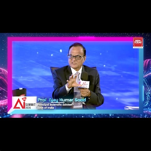 At the India Today AI Summit, Prof. Ajay Kumar Sood, Principal Scientific Adviser to the Government of India, emphasized India's strategic investments in sovereign AI. "India is also investing in our sovereign AI, which means LLMs trained on India-centric data as well as other data," he stated. "This is where I would like to make a difference—that all those tech giants... are not the only ones which will control the scene." Discover how India is shaping its AI future independently. #Promo #Artif