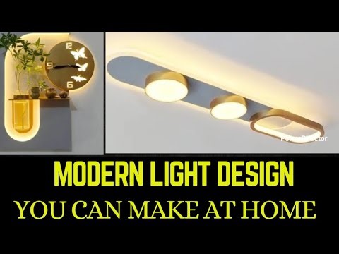 Modern Light Design You Can Make at Home | DIY Lamp Project