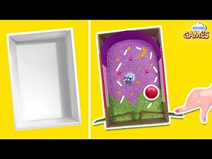 DIY Pinball Machine | How to Make a Cardboard Pinball Machine | Homemade Board Game