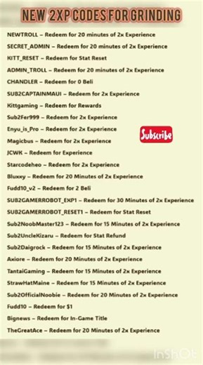 All working 2XHP codes 🤯