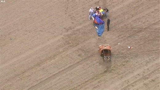 3 injured after hot air balloon strikes power lines: FAA