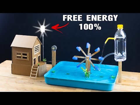How to Make a Free Energy Using Water Wheel - Creative Without Electricity at Home