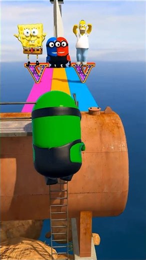 GTA 5 Epic Water Ragdolls Spiderman Jump/Fails Ep 33 #shorts