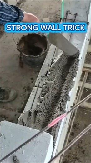 Strengthening a Brick Wall Using Just Two Steel Bars, Solid Masonry Skill.