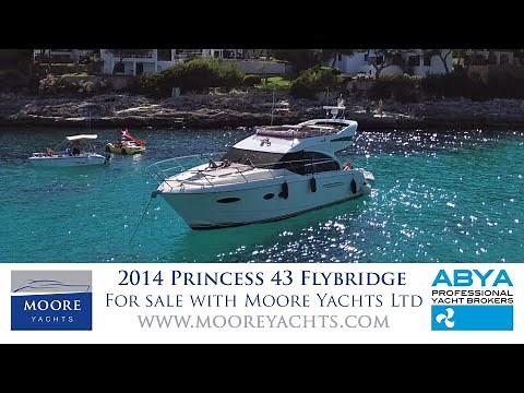2014 Princess 43 Flybridge for sale with Moore Yachts Ltd
