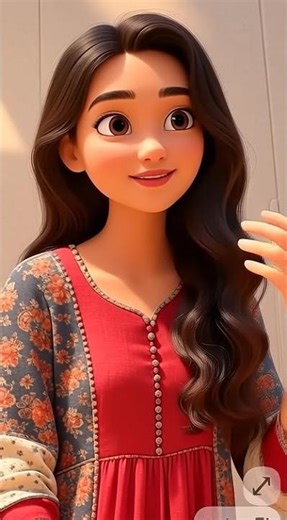 🎨 Pixar Anjali | 3D Cartoon Animation Short | Creative Character Showcase ✨