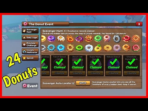 REALISTIC HAND RP ALL DONUTS [ DONUT EVENT LOCATIONS ] Roblox