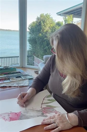 Galah Pair by Debra Meier Art, Australian Native Bird Print, Galah and Gumblossoms Print, Artwork Gift - Etsy Australia