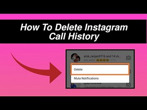 How to delete Instagram call history (Easy Method)