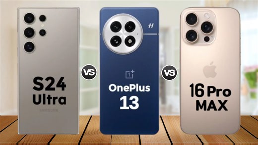 22K views · 1.7K reactions | OnePlus 13 vs Samsung Galaxy S24 Ultra vs iPhone 16 Pro Max | A TECH | Facebook
