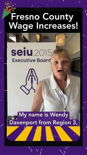 5.5K views · 216 reactions | Fresno IHSS providers: union-won raises will soon hit your paycheck! Thanks to the work of Fresno providers and bargaining team members like Wendy, you won pay raises in our recent contract campaign. In September, you’ll see your hourly rate rise from $17.10 to $18.35 an hour. That’s the union difference! Congrats, Fresno family! | SEIU Local 2015 | Facebook