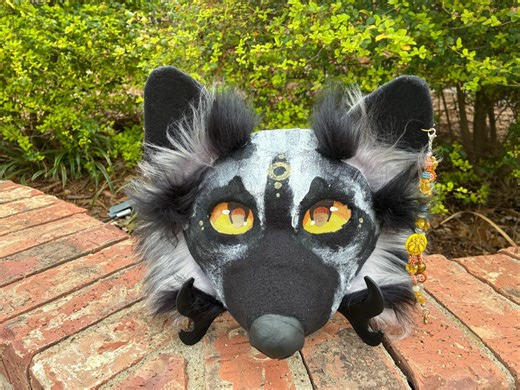 Silver Fox Mask | Cosplay, Ren Faire, Larp, Costume - Etsy