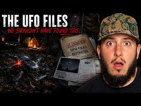 THE UFO FILES: My SCARIEST Night Camping at a Drone Crash Site (WE HAD TO QUIT)
