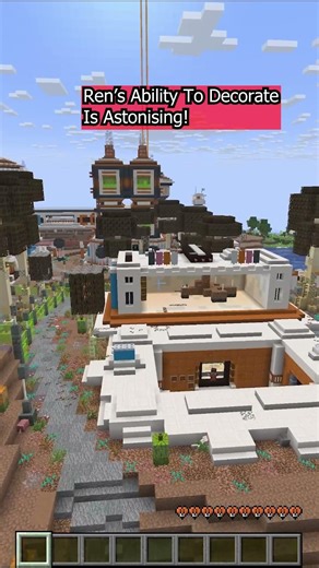 Ren Knows How To Decorate A Minecraft Base!