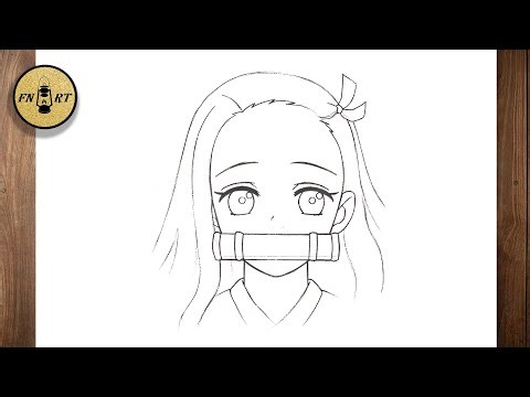 How to draw nezuko from demon slayer easy