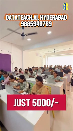 Kusum Ganji on Instagram: "Learn Data Science in Hyderabad @ Just ₹5,000 | 6-Month Course | AC Classrooms | 13+ Years Experienced Trainers | Placements, Mock Interviews & Resume Prep | Non-IT & Non-Coding Students Can Learn Easily | Data Teach AI, KPHB, Hyderabad | Call: 098859 46789 Learn Data Science easily with the most affordable and trusted institute in Hyderabad — Data Teach AI, Kukatpally (KPHB). Our 6-month program teaches everything step-by-step, even if you are from a non-IT or non-cod