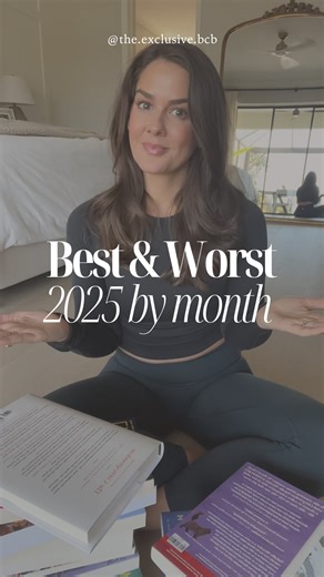 The Exclusive // your book club besties 💜 on Instagram: "✨ Wrapping up 2025 with a look back at Liz’s Best and Worst Reads by Month! ✨ Remember: books are deeply personal, and what resonates with one reader might not land the same way for another. Just because a book made my “worst” list doesn’t mean it’s bad—or even that I didn’t enjoy it! It just means other books stood out a bit more for me that month ☺️🫶🏻 Check out my picks and let me know: Which books made your best and worst lists this 