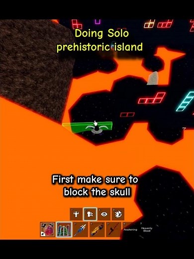 How to do Solo prehistoric island with Creation Fruit #bloxfruits #bloxfurit #roblox #shorts