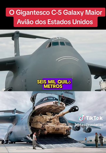 O Gigantesco C-5 Galaxy: O Maior Avião de Carga dos Estados Unidos