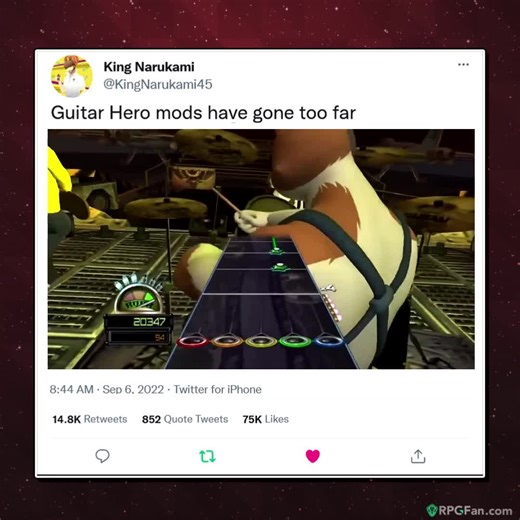 725K views · 10K reactions | Happy weekend everybuddy! Enjoy some party music before Facebook mutes it.  (And is it just me or have I seen people wanting a Guitar Hero comeback?) | RPGFan | Facebook