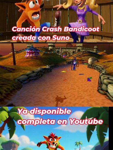 Cancion Crash Bandicoot creada con suno #crashbandicoot #suno #ia #cancion