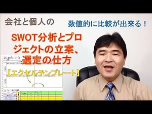 SWOT分析のやり方【エクセルテンプレート】プロジェクトの立案、選定の仕方