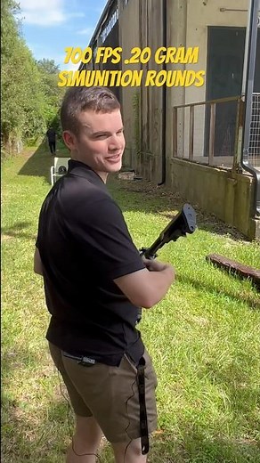 Getting hit with 700 fps simunition rounds. #battalionairsoftarena #simunition #training rounds